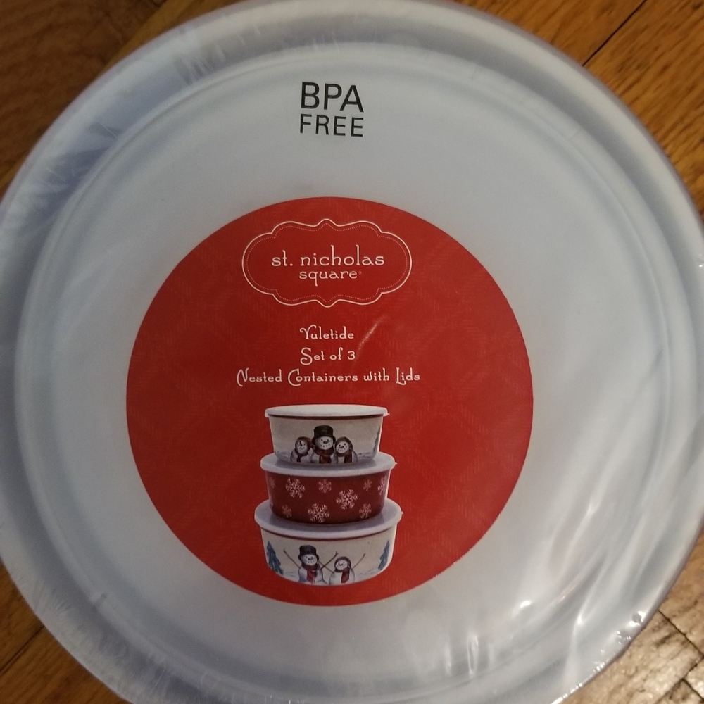 Set of 3 nesting containers